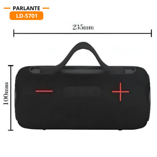 Parlante Portátil LIDIMI LD-S701 BT Radio FM TWS Luces RGB