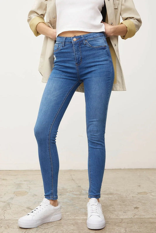 Jeans Alessia Tiro Alto Mujer Algodón2