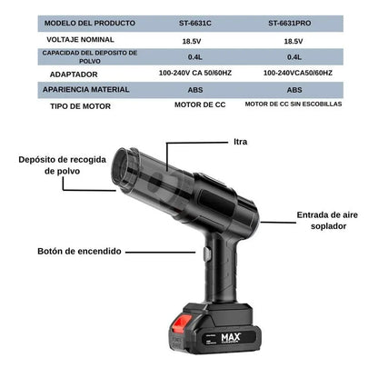 ASPIRADORA INALÁMBRICA PORTÁTIL