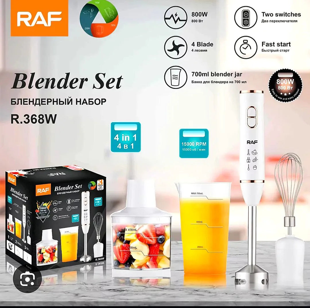 BATIDORA Y LICUADORA DE INMERSIÓN 4 EN 1