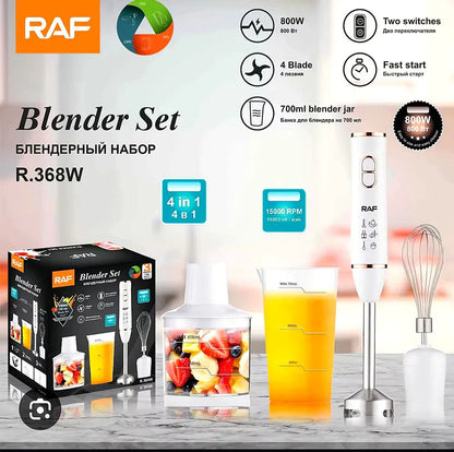 BATIDORA Y LICUADORA DE INMERSIÓN 4 EN 1