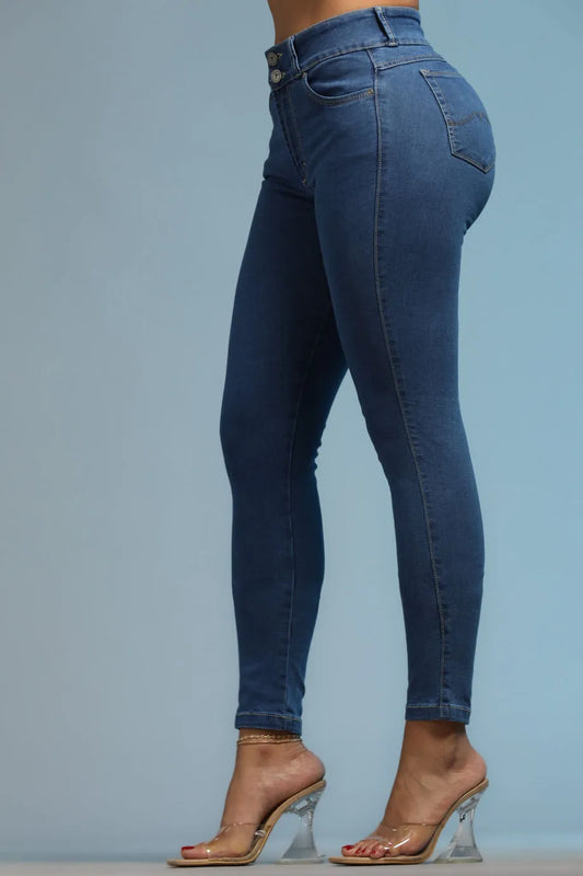 Jeans Alessia Tiro Alto Mujer Algodón2