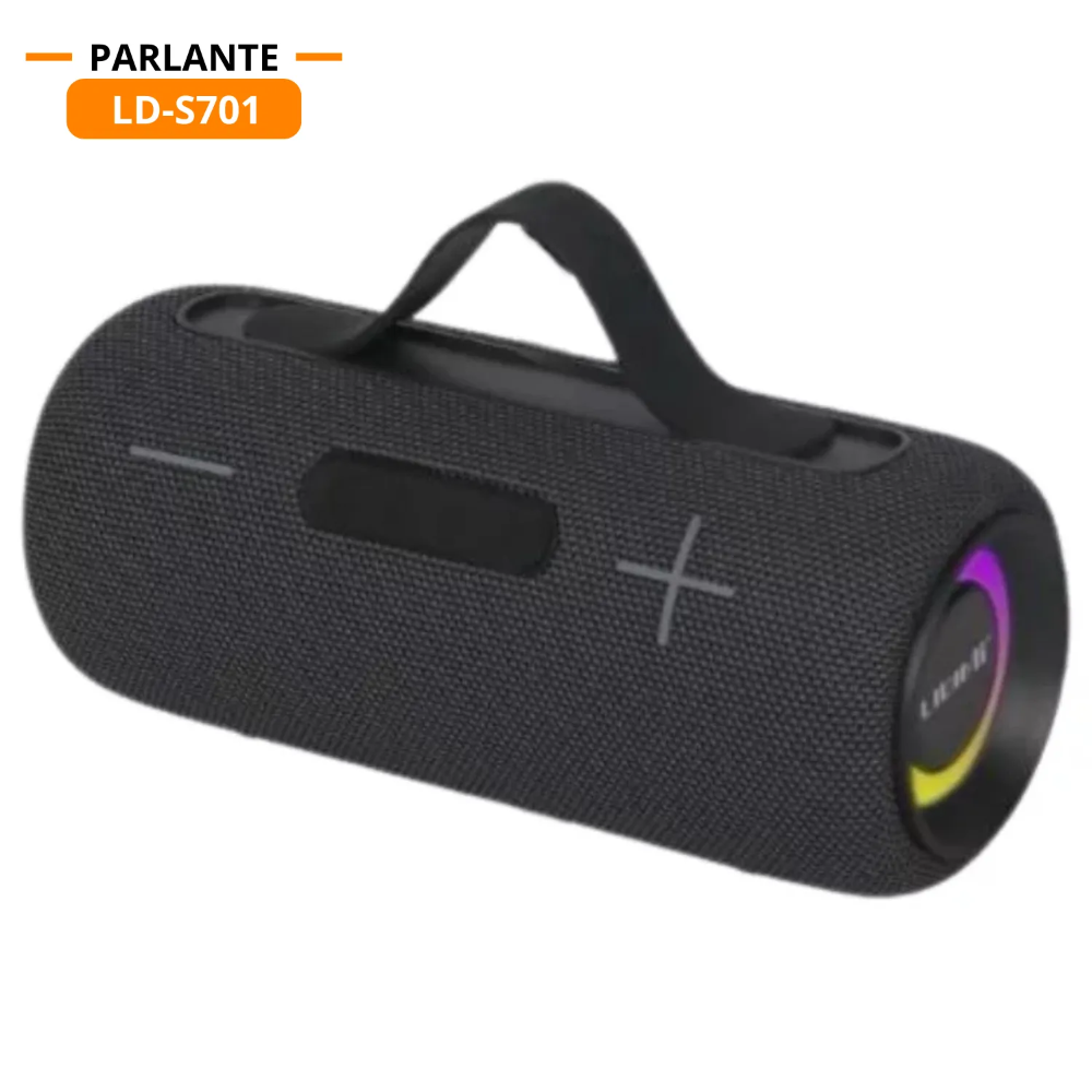 Parlante Portátil LIDIMI LD-S701 BT Radio FM TWS Luces RGB