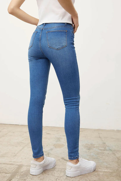 Jeans Alessia Tiro Alto Mujer Algodón2