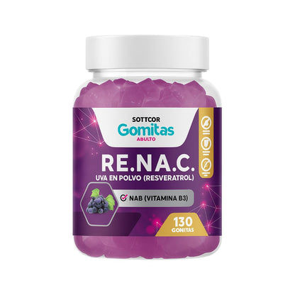 Pack x3 Gomitas Antioxidantes de Resveratrol