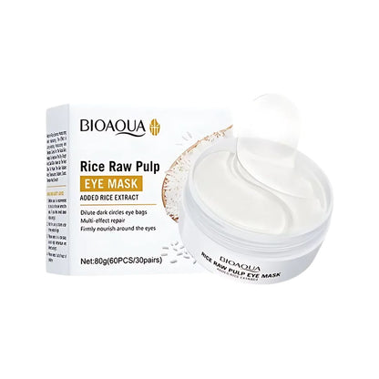 Parches Hydrogel de Ojeras con Extracto de Arroz BIOAQUA